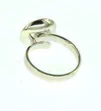 Load image into Gallery viewer, Ring 925 Silber vergoldet Holz Kreis Kelch verstellbar
