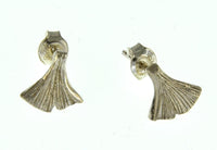 Load image into Gallery viewer, Ohrstecker Sterling Silber 925 Ginkgo Blatt 10mm
