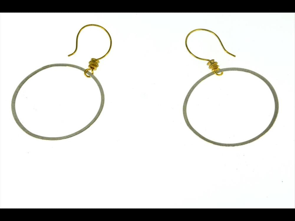 Silber 925 vergoldet Ohrringe Anhänger Creole indisch