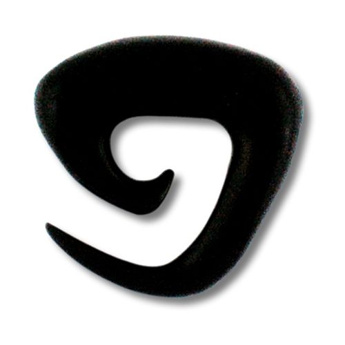 Tribal Horn Piercing Expander Triangel-Spirale Ohrring schwarz Plug Tunnel Ohrhänger Ohrstecker