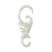 Load image into Gallery viewer, Perlmutt Piercing Hooks Spiralen 2mm 3mm Expander Muschel filigran geschnitzt
