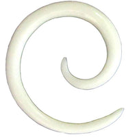 Cargar imagen en el visor de la galería, Bone Piercing Spirale 2mm 3.8mm Expander Dehnschnecke Ohrring weiß Dehnspirale Ohr
