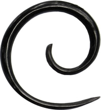Cargar imagen en el visor de la galería, Dehner Buffalo Horn Piercing Expander schwarze Mini Spirale 1mm 1.2mm 1.5mm 2mm
