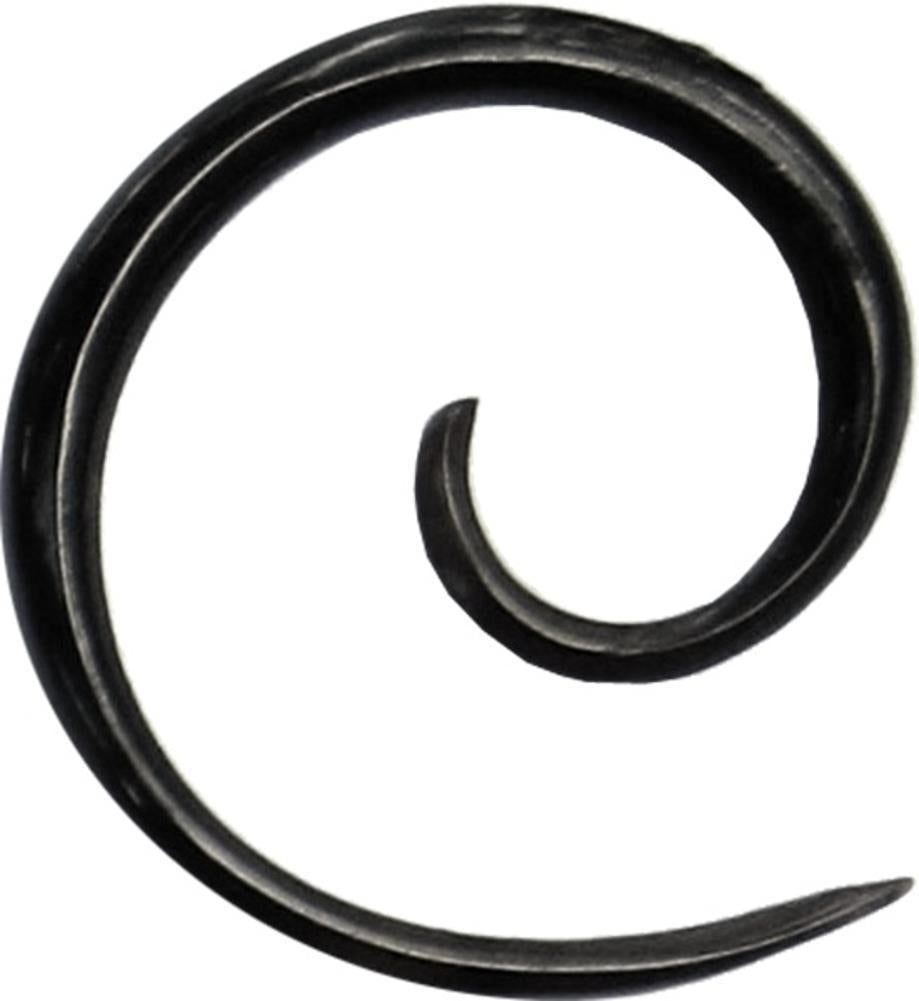 Dehner Buffalo Horn Piercing Expander schwarze Mini Spirale 1mm 1.2mm 1.5mm 2mm