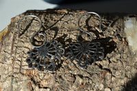 Load image into Gallery viewer, Piercing White Brass Hook Ohrhänger 1.3mm Türkis Herz
