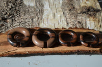 Load image into Gallery viewer, Ohr Holz Piercing Tigerholz Ohrgewicht Ring Donut
