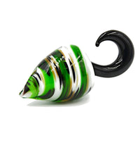 Cargar imagen en el visor de la galería, Piercing Feuerglas Tropfen Dehnschnecke 6mm
