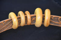 Load image into Gallery viewer, Ohr Donut Piercing Ohrgewicht Jackfrucht Holz Ring
