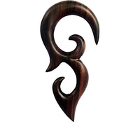 Load image into Gallery viewer, Sonoholz lang Tribal Piercing Holz Bögen Ornament
