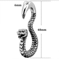 Load image into Gallery viewer, Piercing 5mm 6mm Ohrgewicht Hook Edelstahl Schlange
