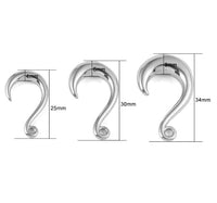 Load image into Gallery viewer, Nautilus Ohrgewicht Hook Piercing Edelstahl 4mm-8mm
