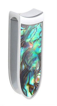 Load image into Gallery viewer, Ohrgewicht Ohrhänger Piercing Edelstahl Perlmutt 12mm
