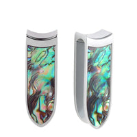 Load image into Gallery viewer, Ohrgewicht Ohrhänger Piercing Edelstahl Perlmutt 12mm
