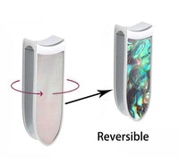 Load image into Gallery viewer, Ohrgewicht Ohrhänger Piercing Edelstahl Perlmutt 12mm
