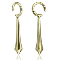 Load image into Gallery viewer, Ohrgewicht Brass 4mm Piercing Ring mit langer Spitze
