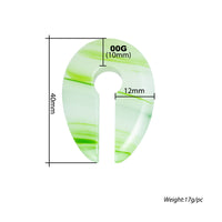 Cargar imagen en el visor de la galería, Ohrgewicht Stein 12mm Tropfen Schlüsselloch rot grün
