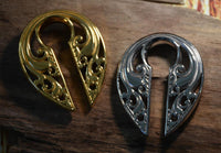 Load image into Gallery viewer, Ohrgewicht Piercing Schlüsselloch Edelstahl PVD Tropfen
