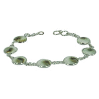 Cargar imagen en el visor de la galería, Shivaauge Armband Shiva Auge rund 8 mm 925er Sterling Silber Damen Schmuck Silberarmband
