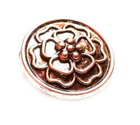 Load image into Gallery viewer, Chunks Buttons Druckknöpfe Click Button für Lederarmband Chunk Edelstahl rund Armband Muster Blume
