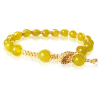 Load image into Gallery viewer, Designer Seidenfaden Armband hellgrün gold Edelsteine Armbänder verstellbar
