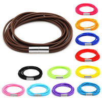 Load image into Gallery viewer, Silikonarmbänder Farben Schnüre Armband Silikon fünffach mehrlagig Magnetverschluss unisex
