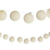 Load image into Gallery viewer, LED Lichterketten bunt 20 Baumwollkugeln (6 cm) CE 3,5m Deko innen Cotton Ball
