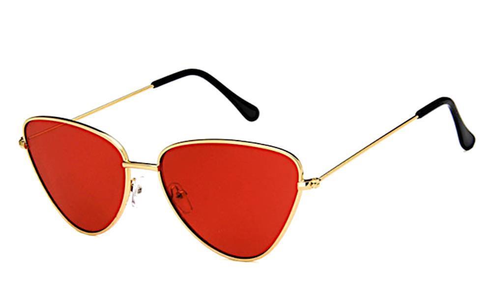 Trend Sonnenbrille dreieckig 400 UV Cateye Metall