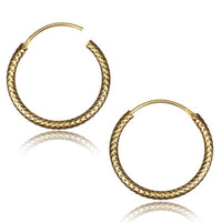 Load image into Gallery viewer, Brass Ohrringe Creolen antik golden Hoops zwei Größen
