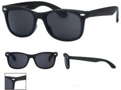 Unisex-Sonnenbrille Nerdbrille, Retro, Schwarz