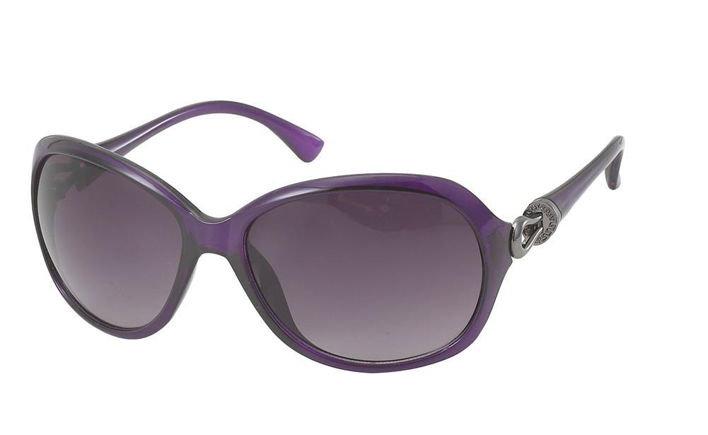 Sonnenbrille Damen Designer Brille Schlaufe Metall Glamour Style getönt 400UV