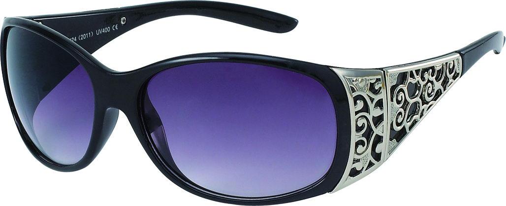 Sonnenbrille Damen Designer Brille Glamour Style getönt 400UV schwarz lila Scharnier Ornamente Brille Nerd  Pilotenbrille