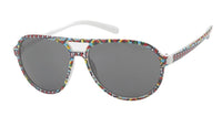 Load image into Gallery viewer, Sonnenbrille Damen Designer Brille getönt 400UV Pop Art Muster Pilotenbrille
