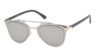Load image into Gallery viewer, Sonnenbrille Retro Zwickerform Brille 400 UV Metallrahmen Doppelsteg klassisch
