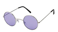 Load image into Gallery viewer, Sonnenbrille Round Lennon-Style 400 UV Metall getönt langer Steg rot rosa lila
