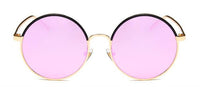 Load image into Gallery viewer, Sonnenbrille Round Glasses 400 UV Metallrahmen metallic verspiegelt
