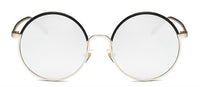 Load image into Gallery viewer, Sonnenbrille Round Glasses 400 UV Metallrahmen metallic verspiegelt
