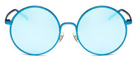 Load image into Gallery viewer, Sonnenbrille Round Glasses 400 UV Metallrahmen metallic verspiegelt
