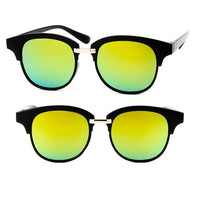 Cargar imagen en el visor de la galería, Trend Sonnenbrille Korea 400 UV verspiegelt Halbrahmen
