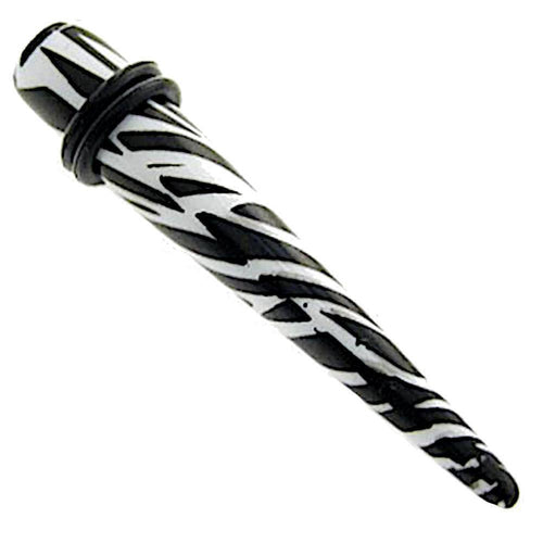 Zebra Piercing Expander Dehnungsstab Straight Dehnstab Unisex Ohrschmuck Tunnel Plug Ohrstecker