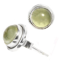 Load image into Gallery viewer, Silberohrstecker rund Aventurin 9 mm Ohrringe Ohrstecker Damen Ohrring Stecker 925er Sterling Silber
