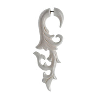Load image into Gallery viewer, Fake Ohr Piercing Bone Knochen Edelstahl weiß Spiralen Dehner Ohrstecker Ohrring
