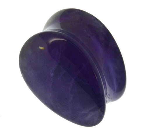 Amethyst Stein Flesh Plug Träne double flared lila