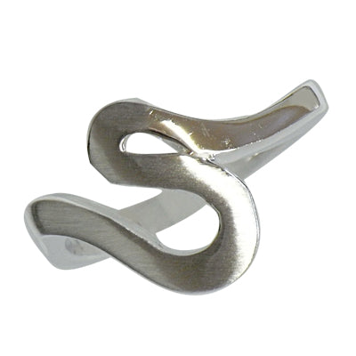 Silberring S-Form filigran poliert Ringe Ring 925er Sterling Silber Damen Silberschmuck