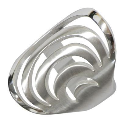 Silberring groß Kreise Spirale oval 925er Sterling Silber Damen Silberschmuck Ringe