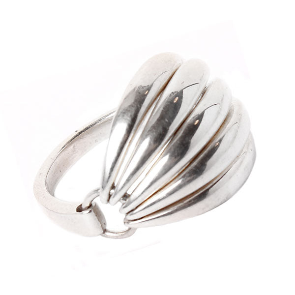 Silberring Fächer Ringe 925er Sterling Silber Ring Unisex Schmuck Silberringe