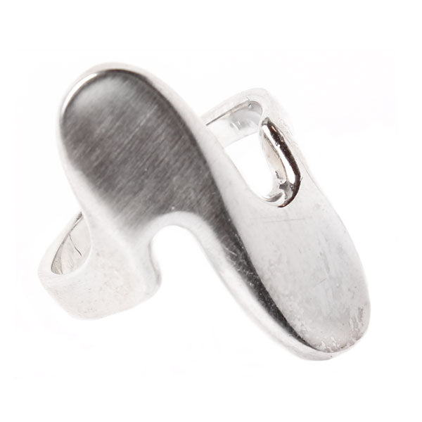 Ring massiv Glanz 23mm Schleife 925 Sterling Silber