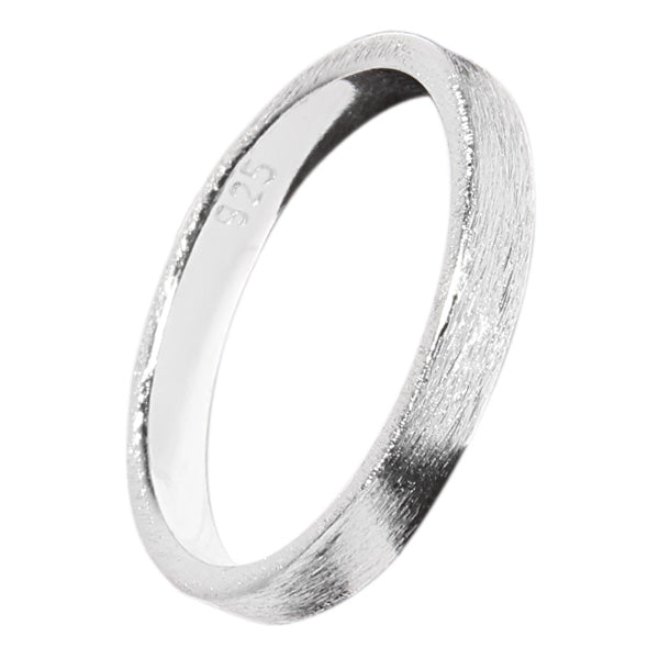 Silberring dünn geschliffen 3 mm Ringe Ring 925er Sterling Silber Unisex Schmuck