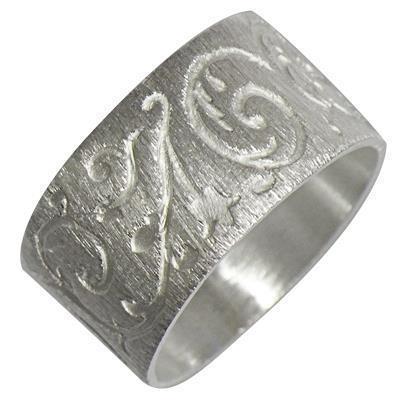 Silberringe massiv hell oxidiert leicht gemustert Ring 925er Sterling Silber Silberschmuck Damen
