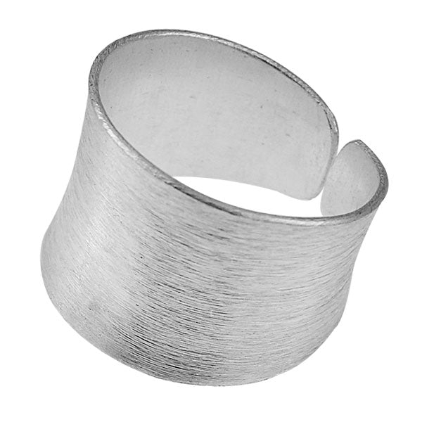 Silberring offen verstellbar gewölbt Linien Ringe Ring 925er Sterling Silber unisex Schmuck