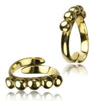 Load image into Gallery viewer, Ringe verstellbar Messing überlappend antik golden breit oder schmal
